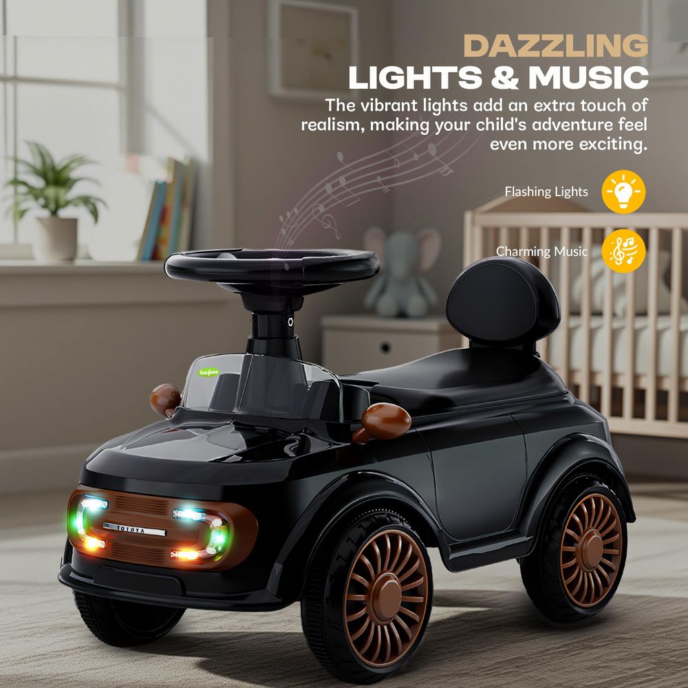 Baybee - Streak Ride-On Push Car - Multicolor