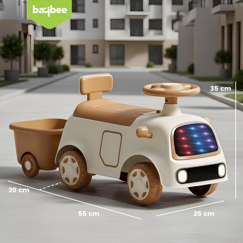 Baybee Lumos Kids Ride-On Push Car - Multicolor