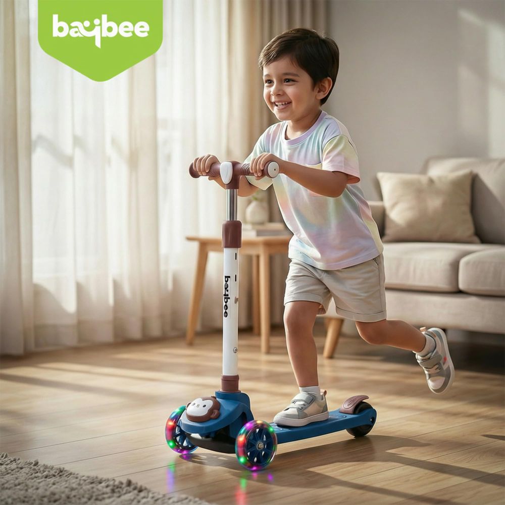 Baybee - 3-Wheel Kick Scooter With LED Wheels