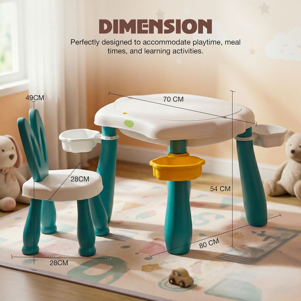 Baybee - 5-in-1 Study Table With Chair