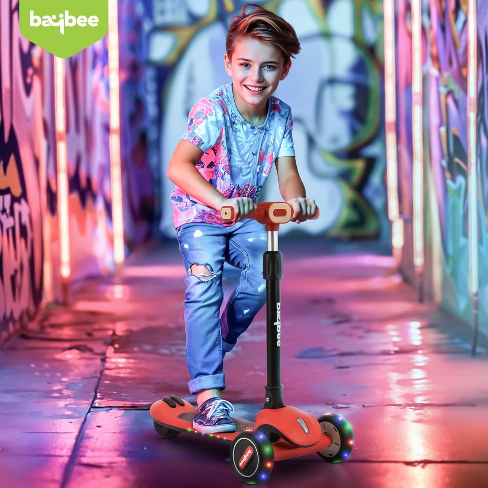 Baybee - Cruze Foldable Kids Scooter - Red