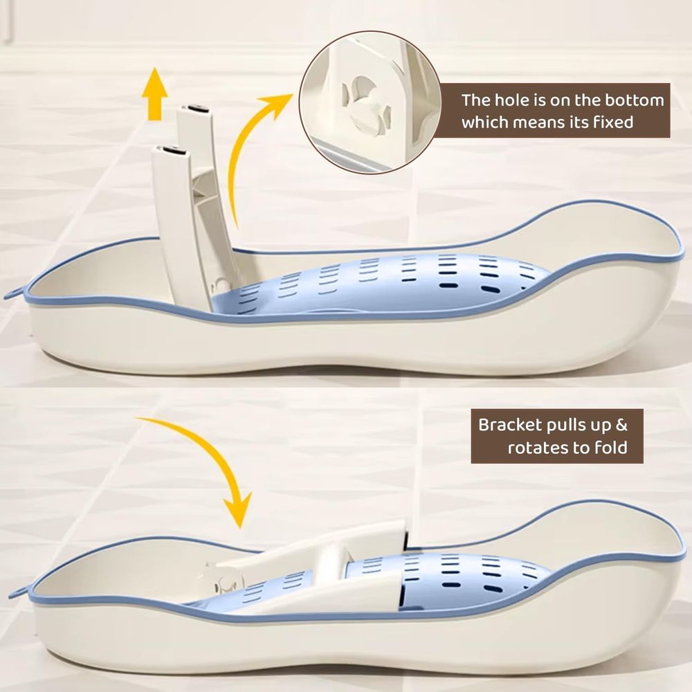 Baybee Foldable Baby Bath Tub With Soft Rubber Mesh Seat
