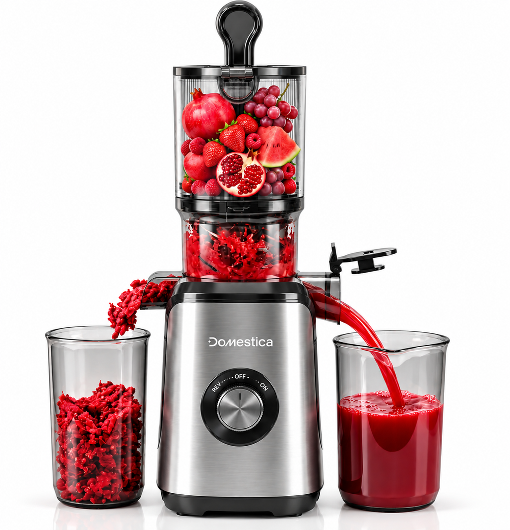 Domestica - Dripdrop Cold Press Slow Juicer - Black - 200 W