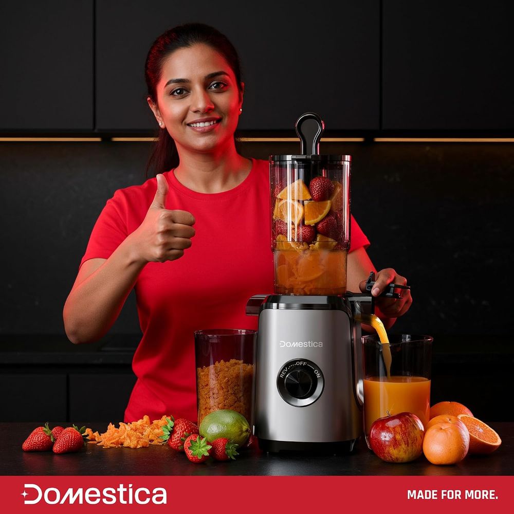 Domestica - Dripdrop Cold Press Slow Juicer - Black - 200 W