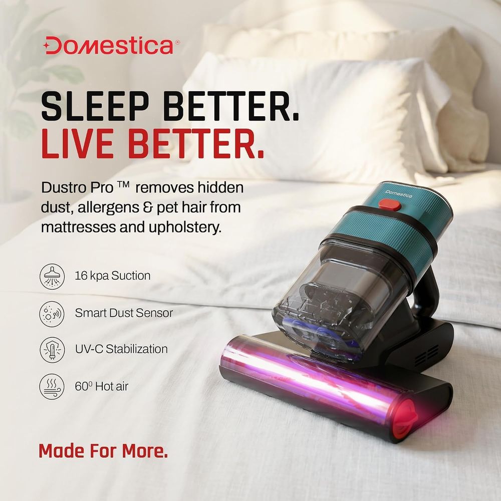 Domestica - Dustro Pro Handheld Mites Vacuum Cleaner - Dark Green