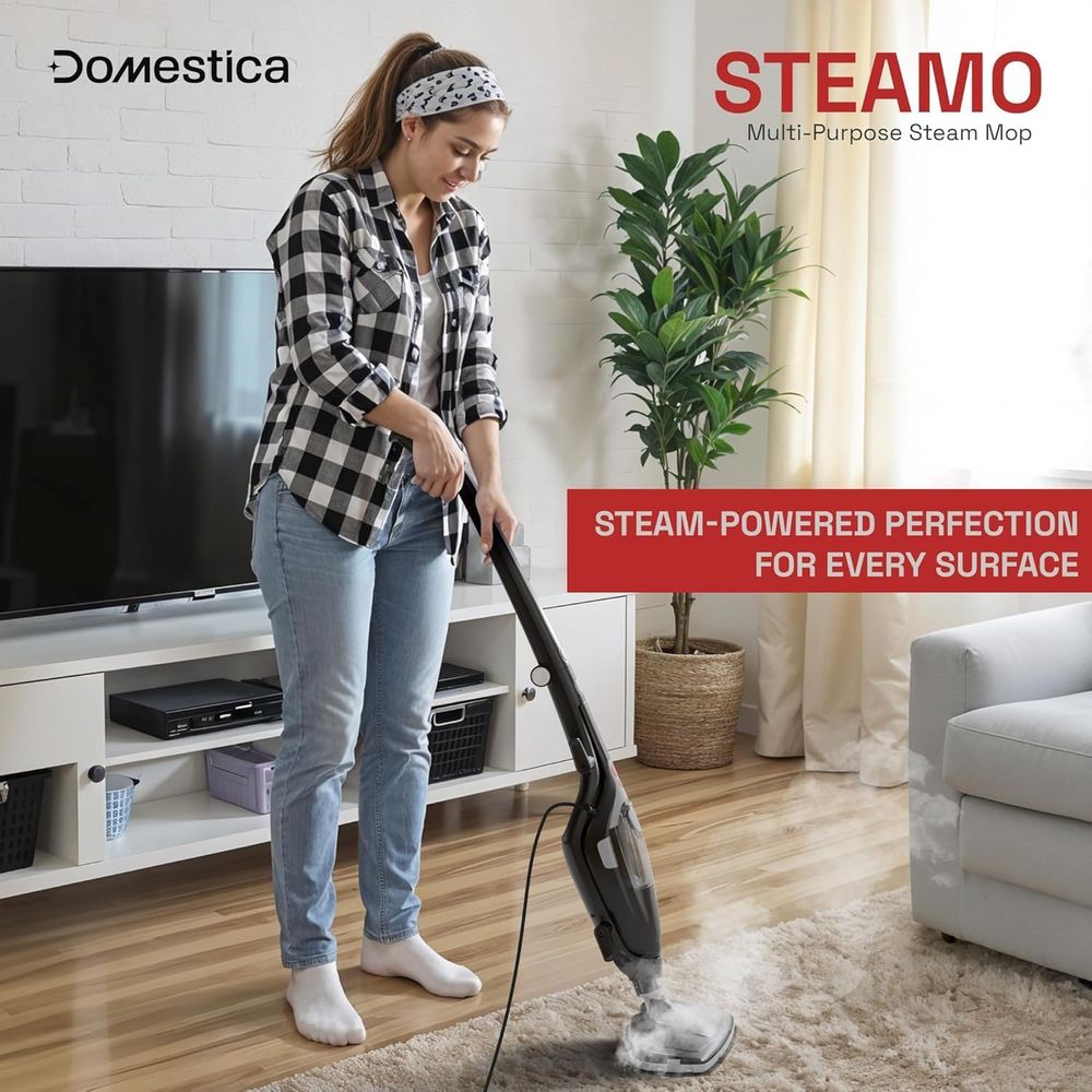 Domestica - 10-in-1 Steamo Cleaner - Black