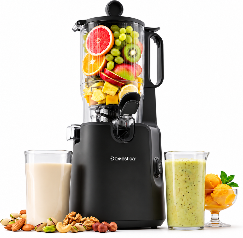 Domestica - Dripdrop Pro Cold Press Slow Juicer - Black - 400 W