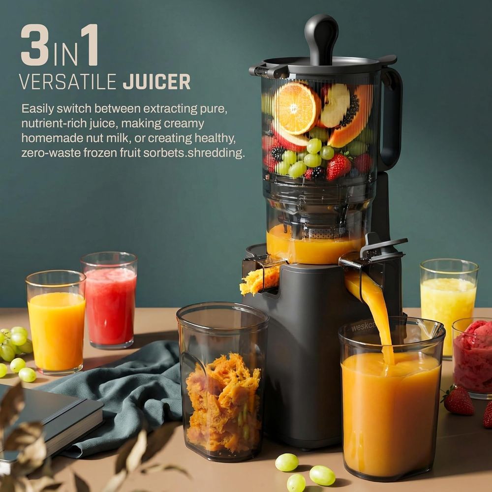 Domestica - Dripdrop Pro Cold Press Slow Juicer - Black - 400 W