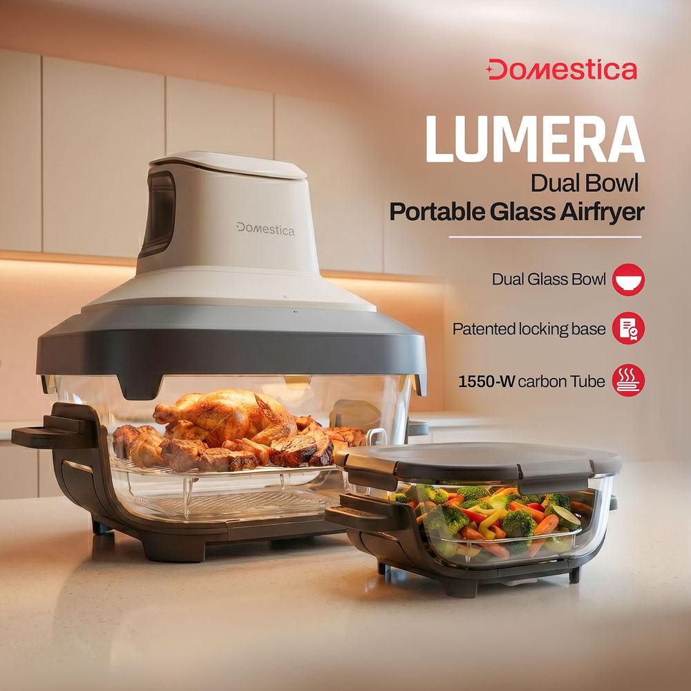 Domestica - Lumera Air Fryer Oven with Carbon Heat Pro - White