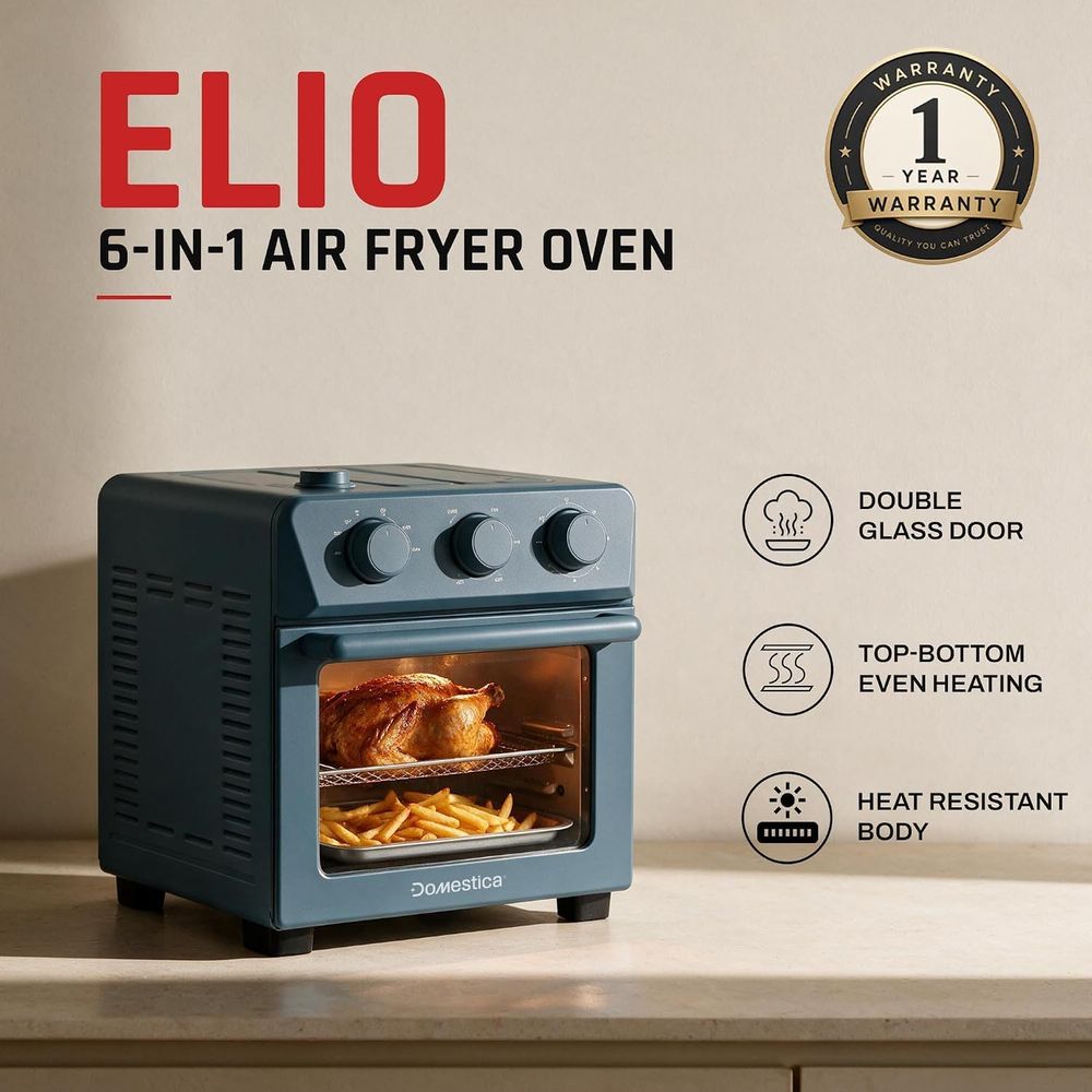 Domestica - Elio 6-in-1 Air Fryer Oven with Steam Infusion - 12L