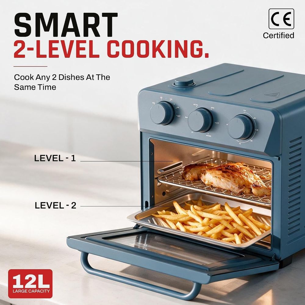 Domestica - Elio 6-in-1 Air Fryer Oven with Steam Infusion - 12L