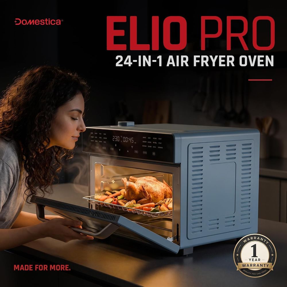 Domestica - Elio Pro 24-In-1 Digital Air Fryer Oven & Toaster - 30L - Blue