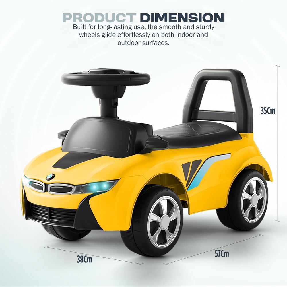 baybee - Streak Ride On-Push Car - Yellow