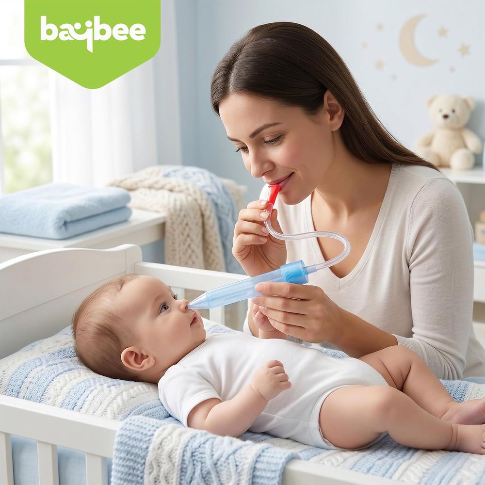 Baybee - Baby Snot Sucker With Replacement Hygiene Filters Nasal Aspirator