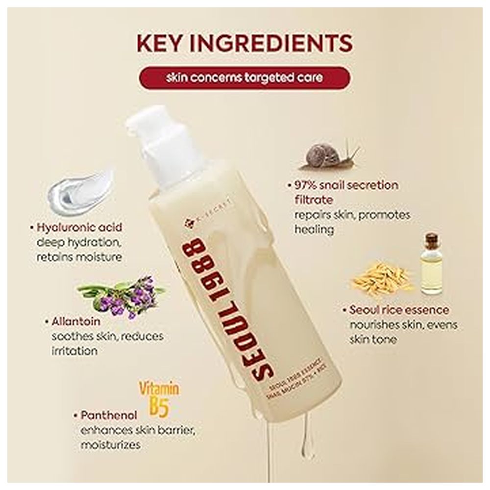 K-Secret - Snail Mucin 97% + Rice Essence - 100 ml