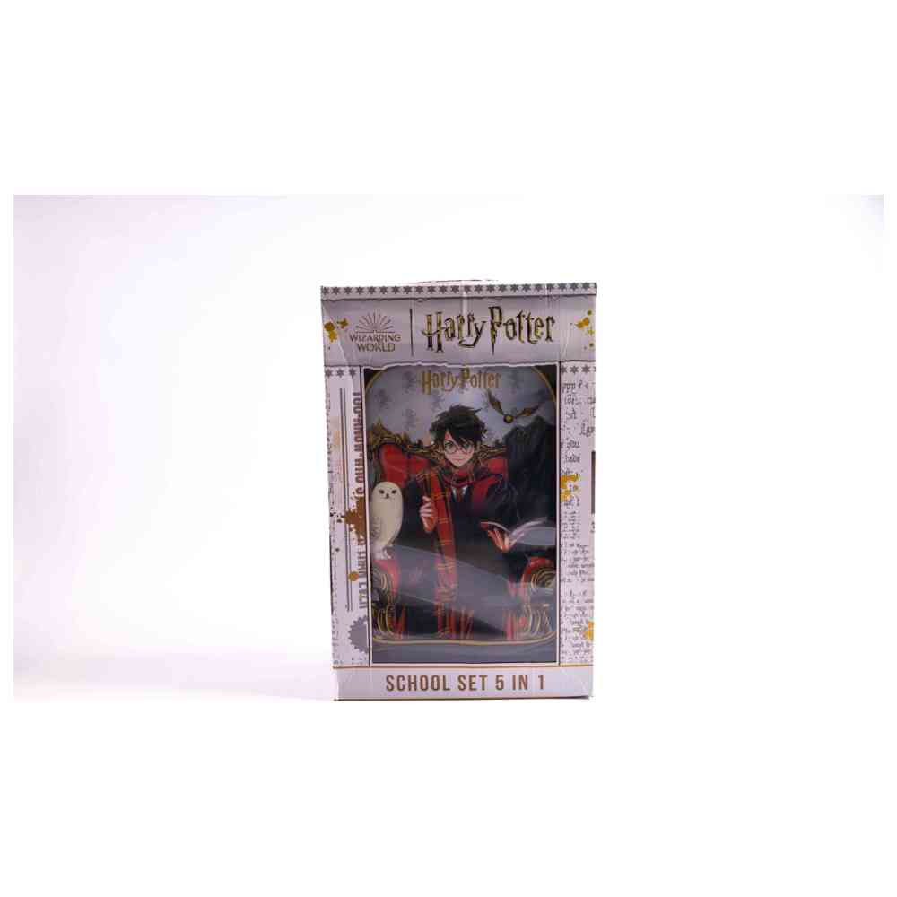 Harry Potter - 18-Inch Trolley Bag Set with Lunch Bag, Pencil Case, Water Bottle & Lunch Box - Dark Grey