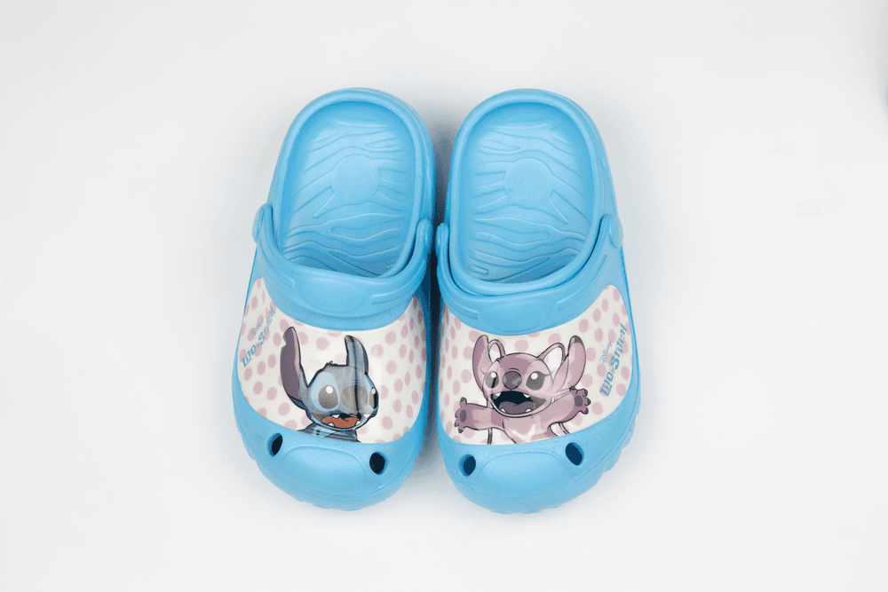 Lilo & Stitch - Girls Printed Slip-On Clogs - Blue