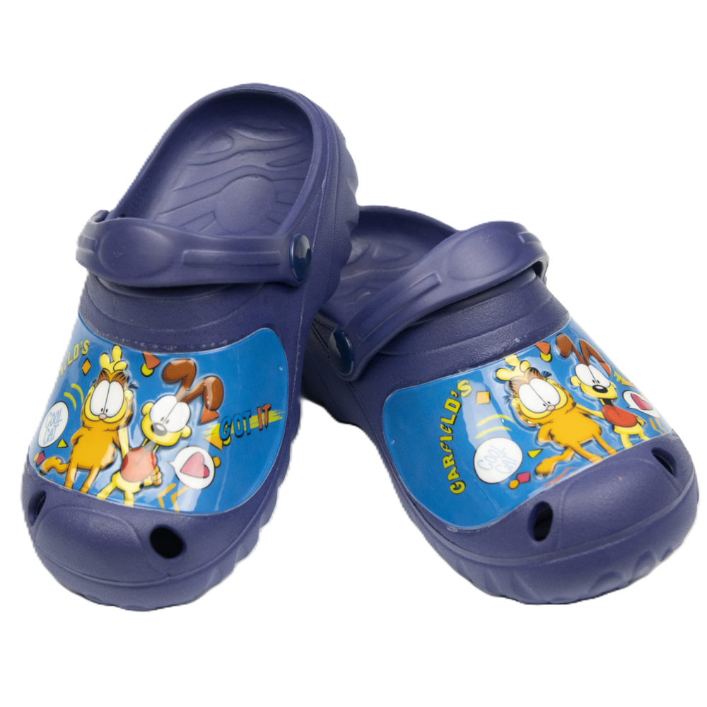 Garfield - Boys Comfortable Slip-On Clogs - Dark Blue