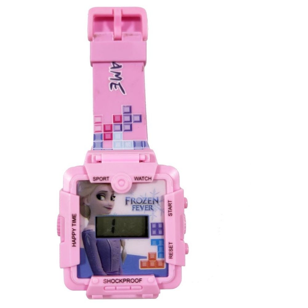 Disney - 2-In-1 Digital LED Watch And Gaming - Frozen - Pink