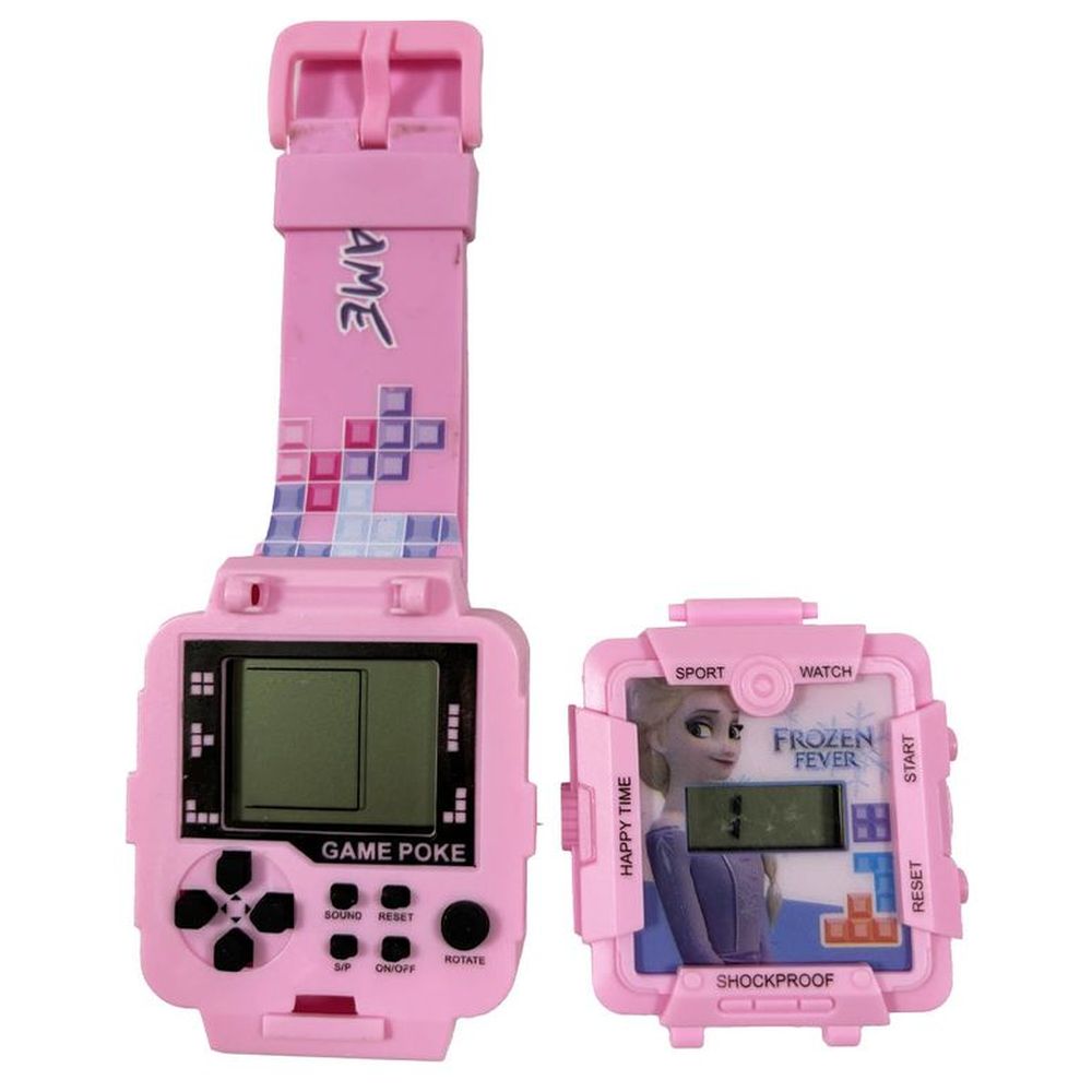 Disney - 2-In-1 Digital LED Watch And Gaming - Frozen - Pink