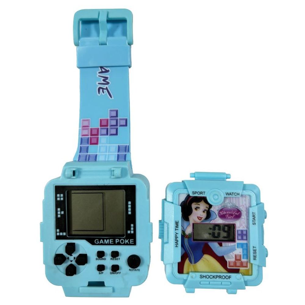 Disney - 2-In-1 Digital LED Watch And Gaming - Snow White - Blue