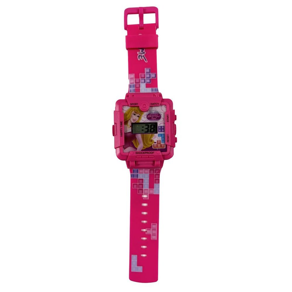 Disney - 2-In-1 Digital LED Watch And Gaming - Princess - Pink