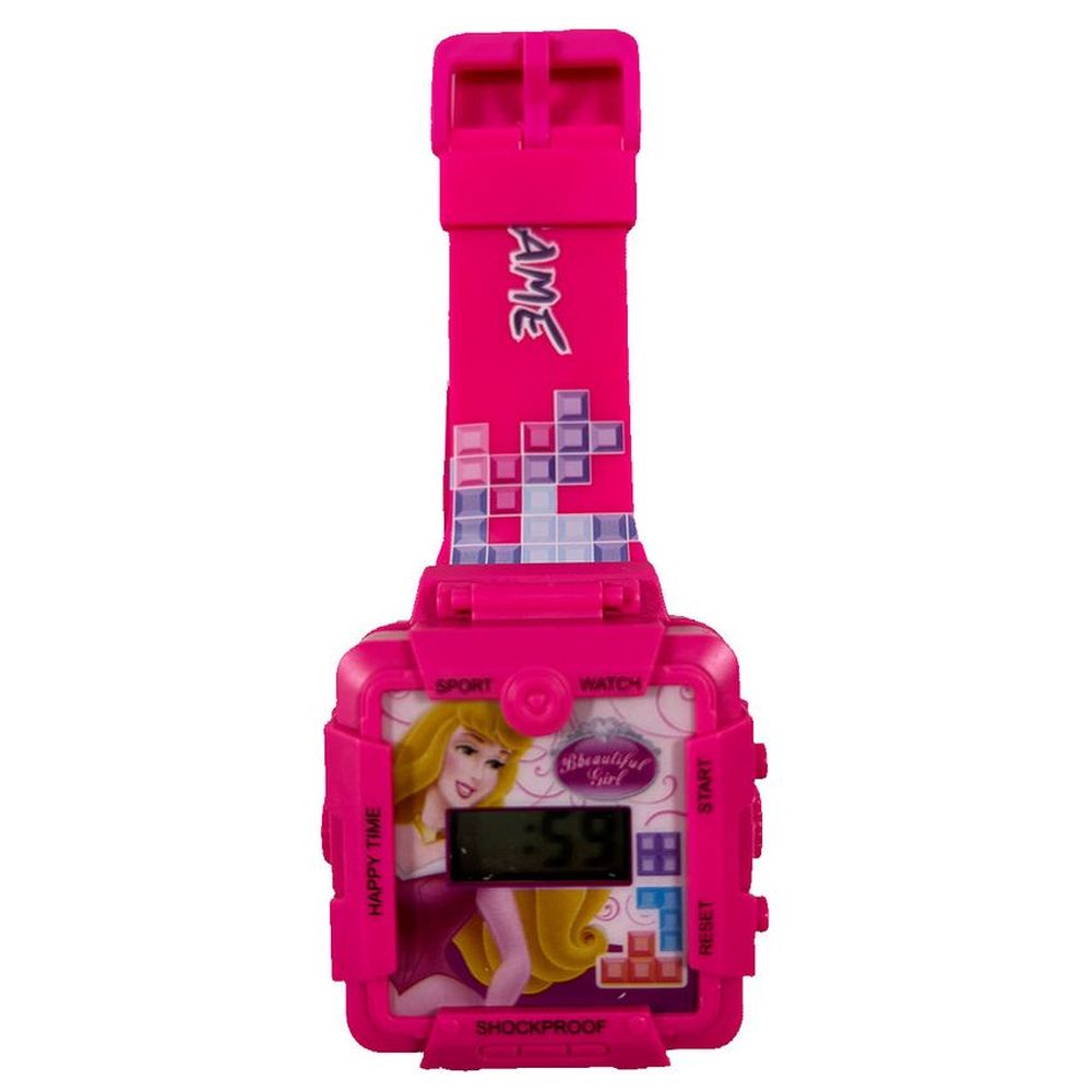Disney - 2-In-1 Digital LED Watch And Gaming - Princess - Pink