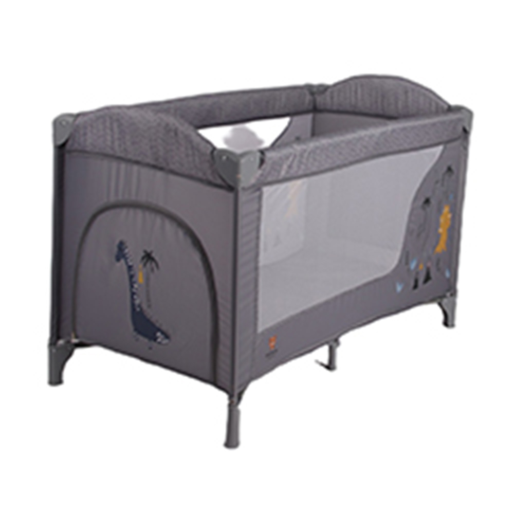 Kikibebe - Foldable And Convertible Baby Playpen - Grey