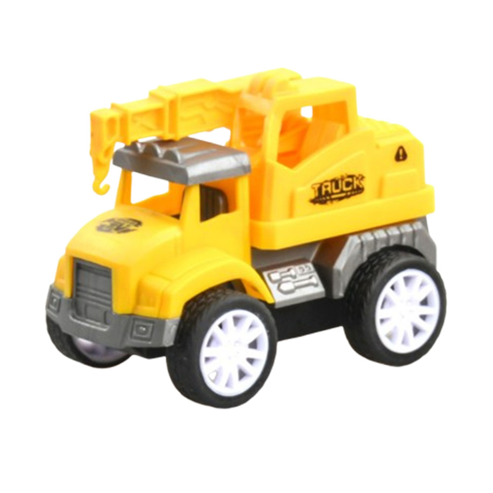 Kikibebe - Friction Truck Set - 2 Random Style - Interactive Educational Toy - Grey & Yellow