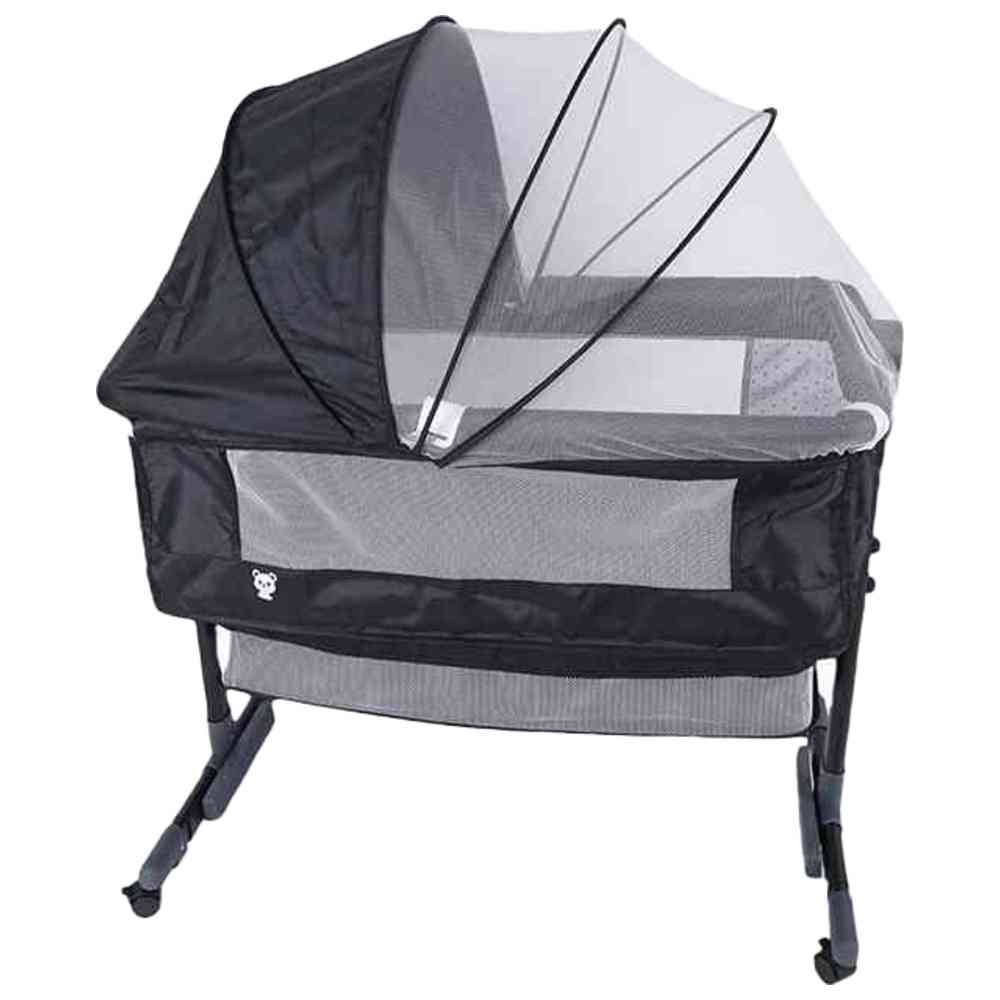 Kikibebe 3-in-1 Baby Bedside Crib - Dark Grey