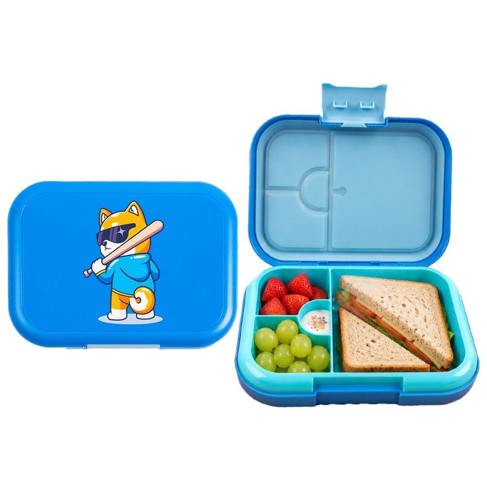 Cocobee - Bento Lunch Box with Silicone Seal, Microwave Safe Tray - 765ml - Blue