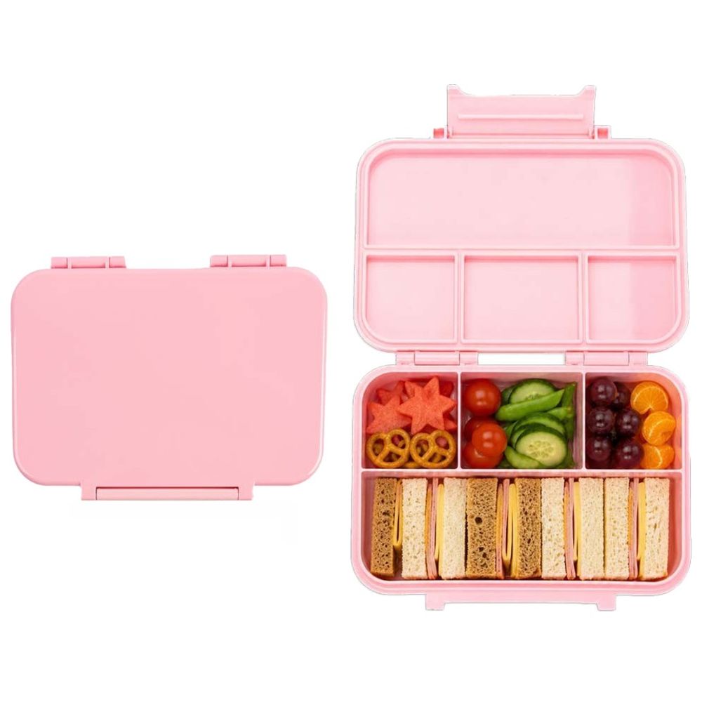 Cocobee - Tritan Leakproof Bento Lunch Box - 4 Compartments, BPA-Free, 585ml, 3Y+, Pink