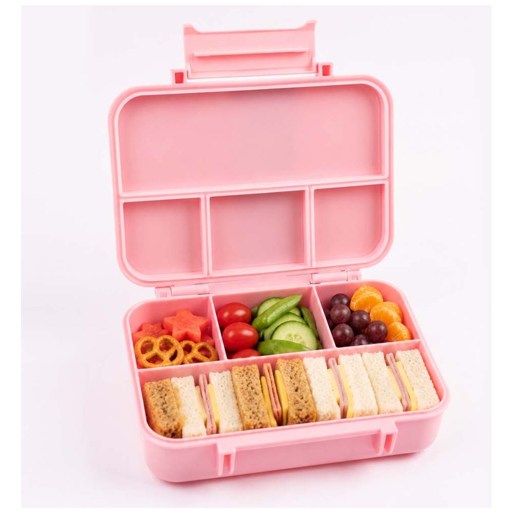 Cocobee - Tritan Leakproof Bento Lunch Box - 4 Compartments, BPA-Free, 585ml, 3Y+, Pink