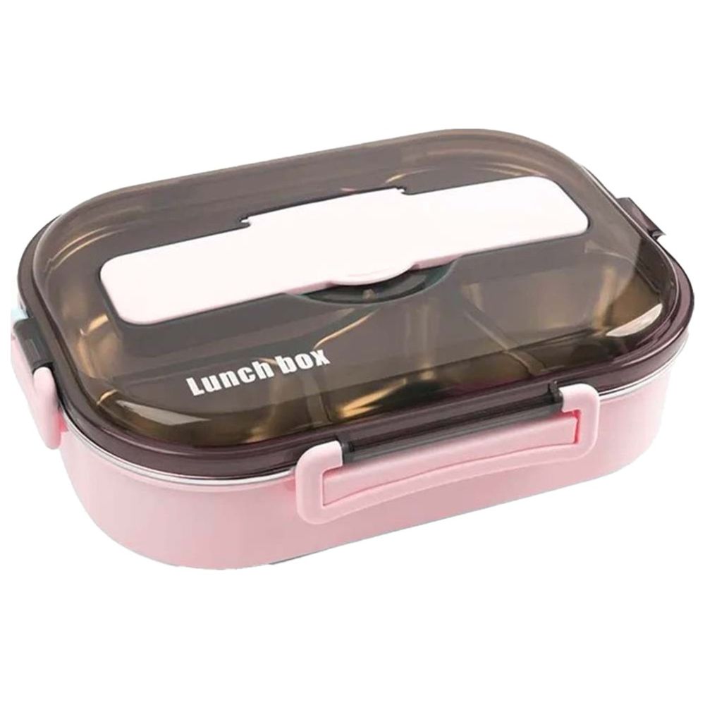 Cocobee - Kids Oval Lunch Box - Non-Toxic, Food-Grade Material, (for Girls)- Pink