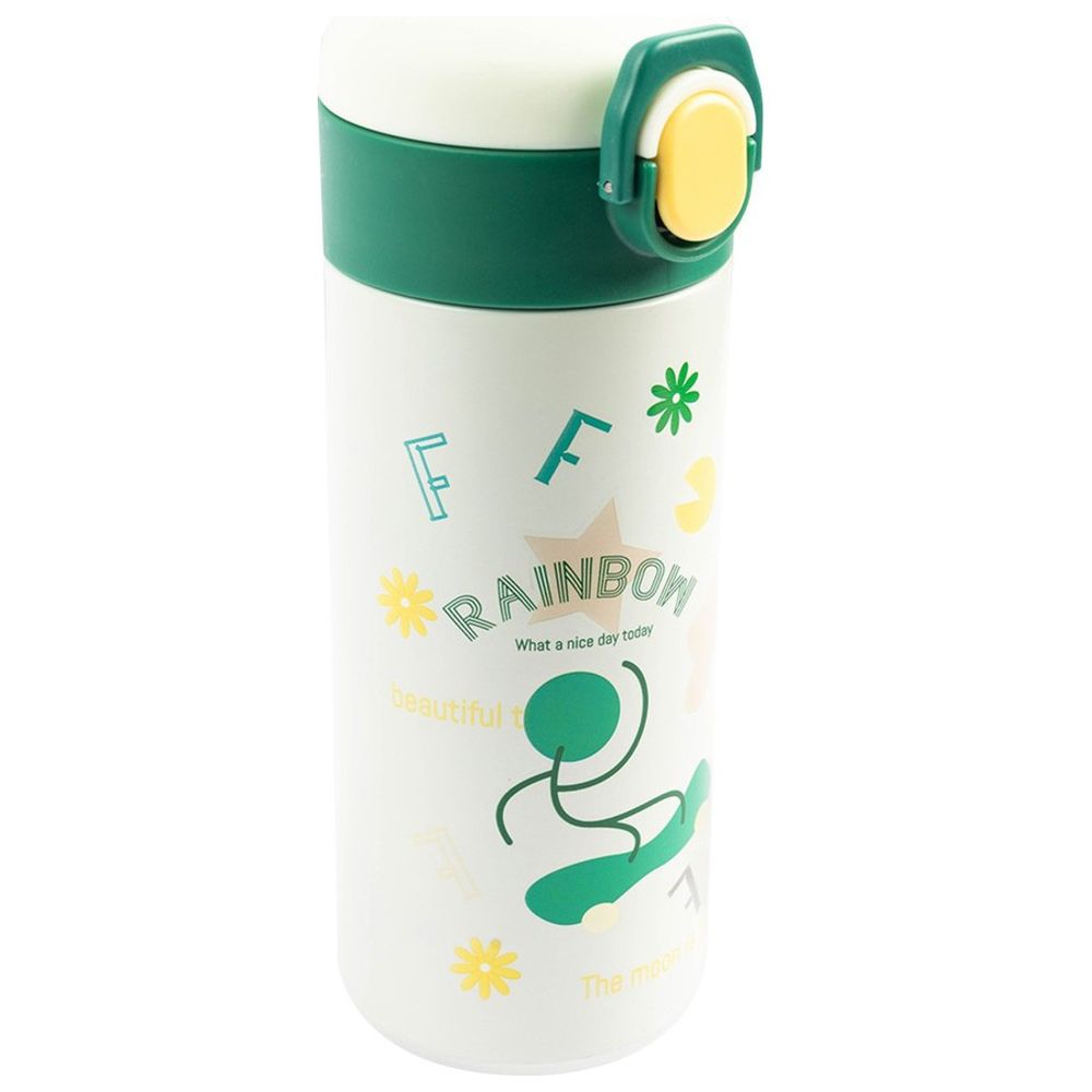 Cocobee - 500ml Green Stainless Steel Insulated Water Bottle - (Age 3+)-Green