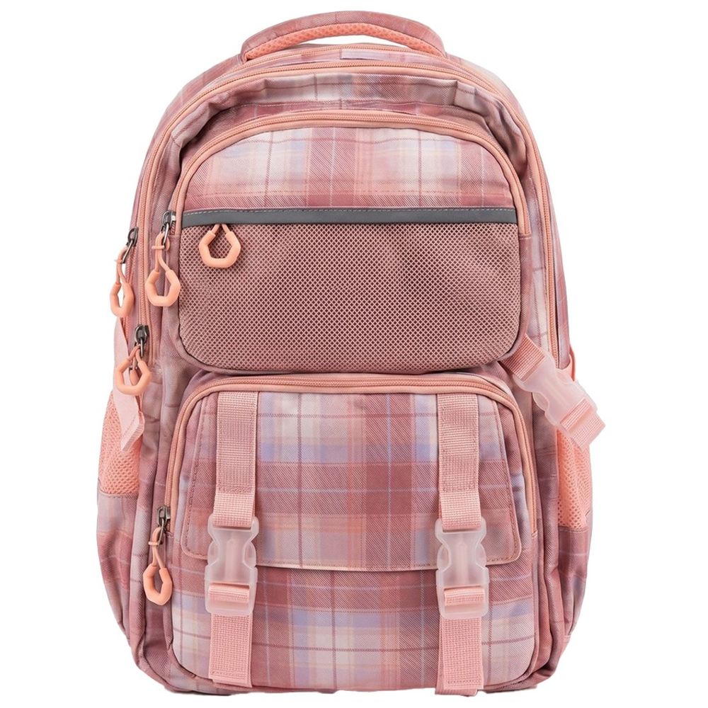 Cocobee - Backpack with Adjustable Straps, Zipper Closure & Side Bottle Pocket, 15 Inches, (5 Years+) - Pink