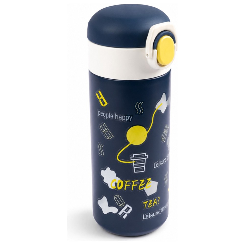 Cocobee - Kids Stainless Steel Water Bottle With Spider-Man Writing Board Set