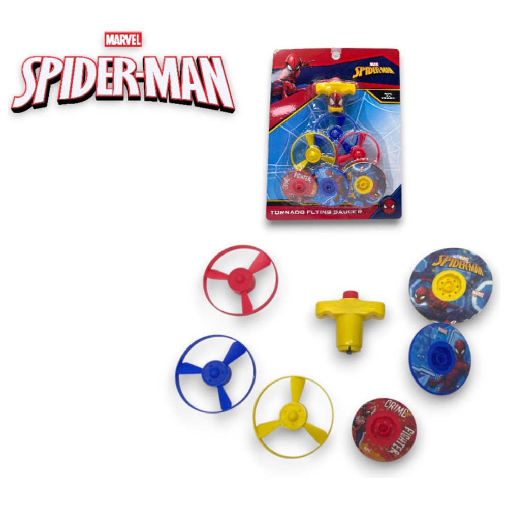 Cocobee - 4-Compartment Tritan Bento Lunch Box With Spider-Man Saucer Toy