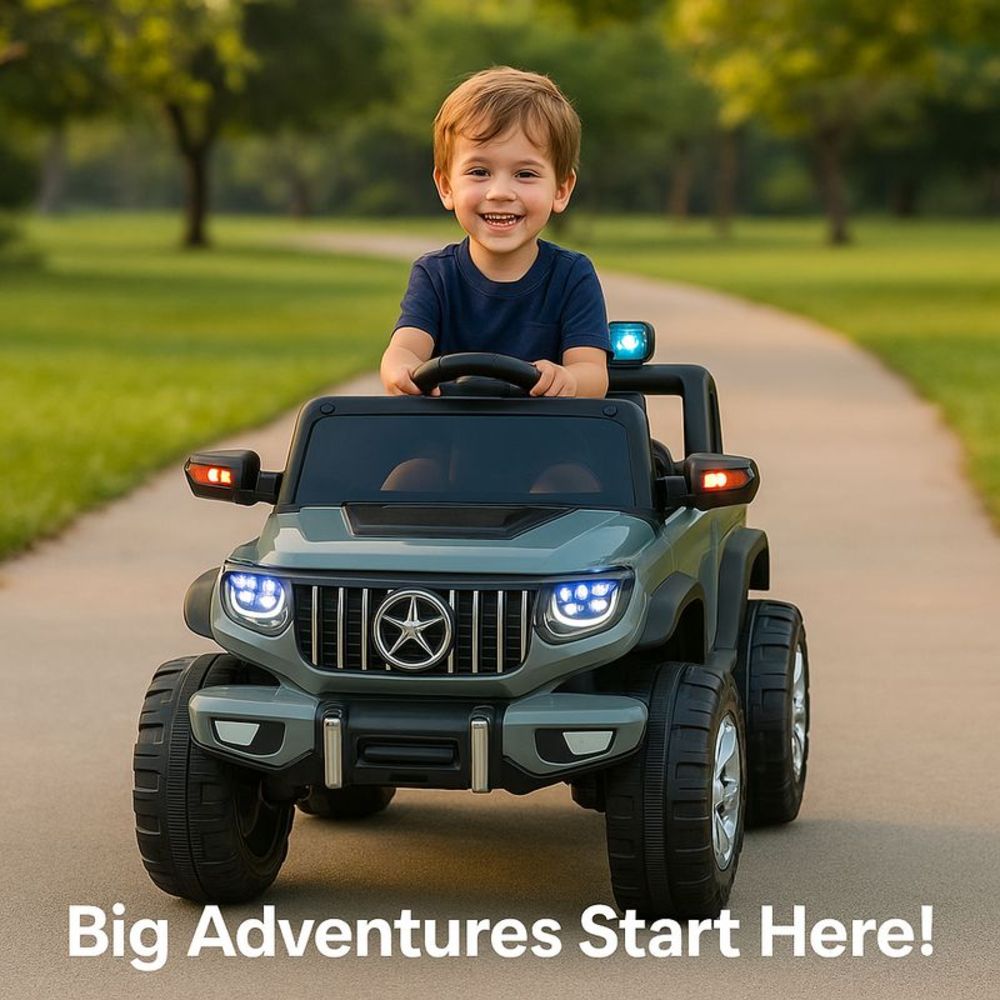 Urban Tots - Luxury G-Class Ride-On Jeep - Grey - 12 V