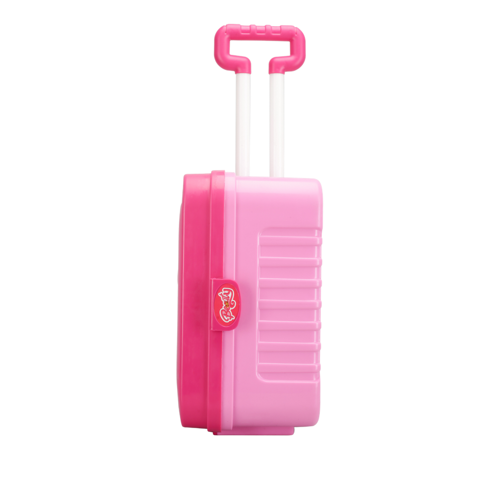 Urban Tots - Big Trolley Beauty Set - Pretend & Play Makeup Toy Set with All Essential Accessories-Pink