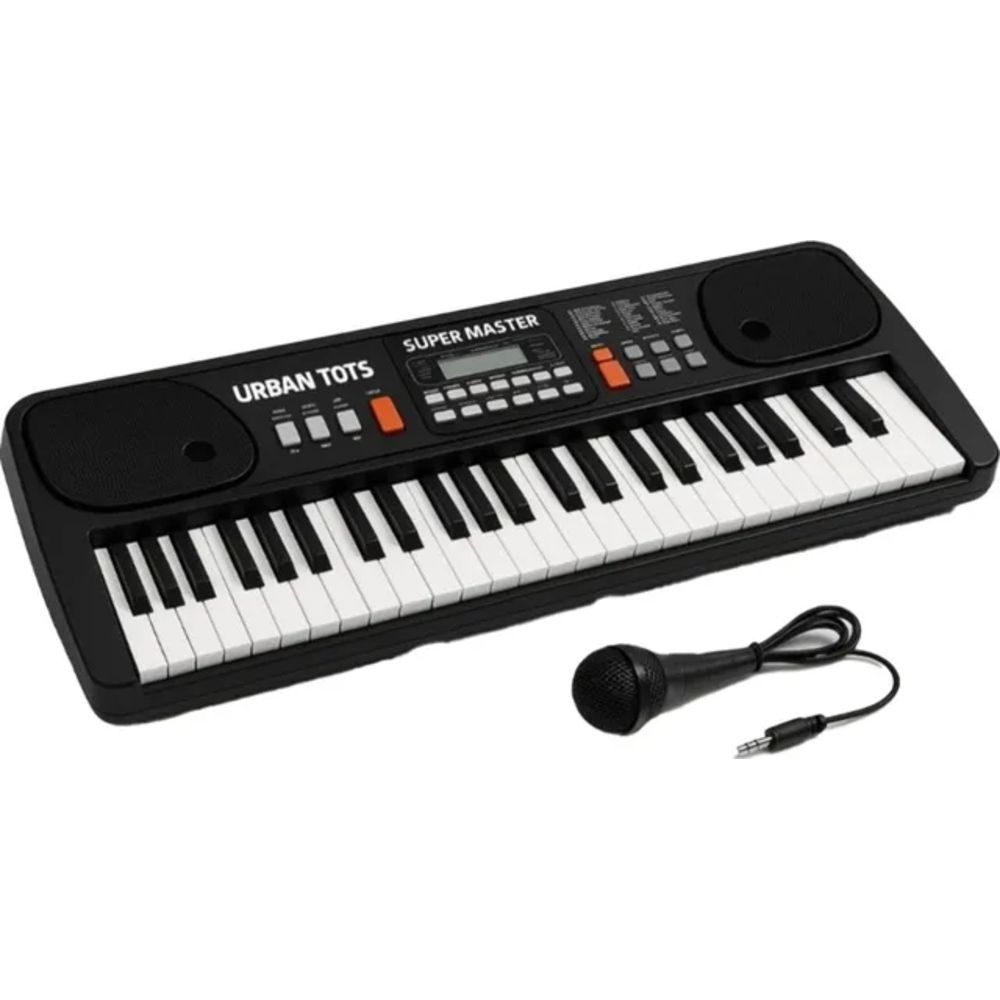 Urban Tots - BigFun Multi-Functional Piano 630 - 61 Full-Sized Keys & 20 Songs-Black