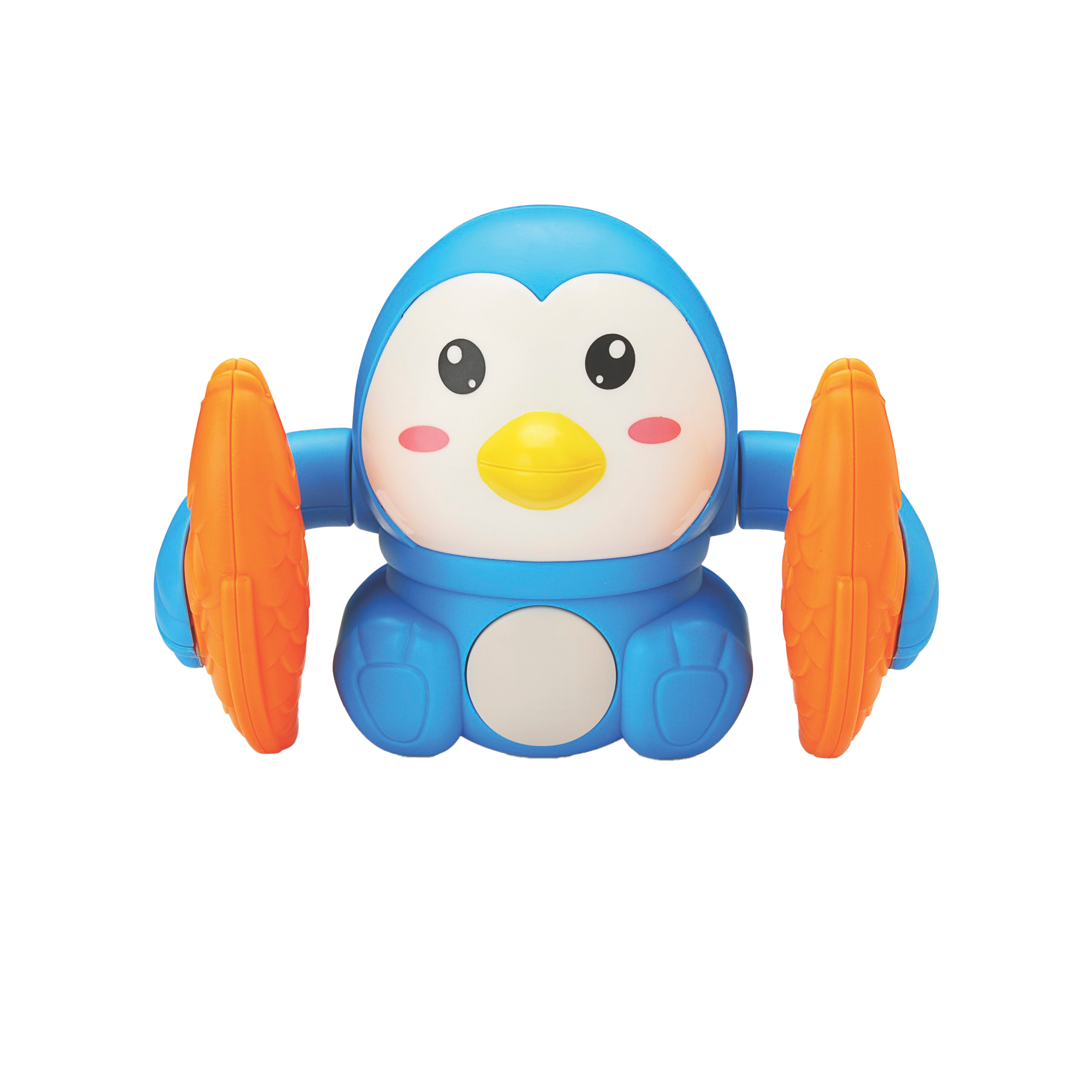 Urban Tots - Electric Tumbling Penguin Toy with Vibrant Colors, Lights & Sound- Blue