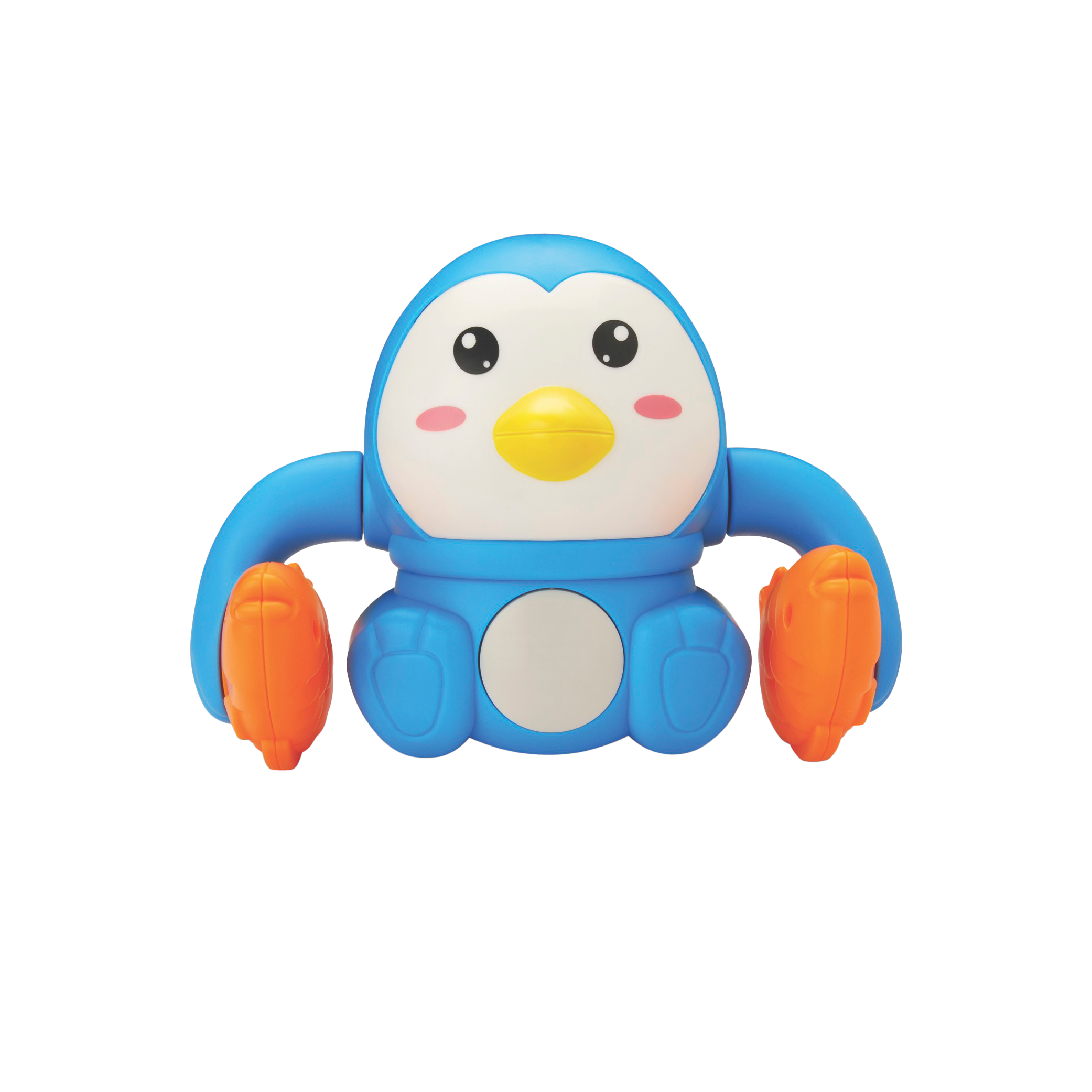 Urban Tots - Electric Tumbling Penguin Toy with Vibrant Colors, Lights & Sound- Blue