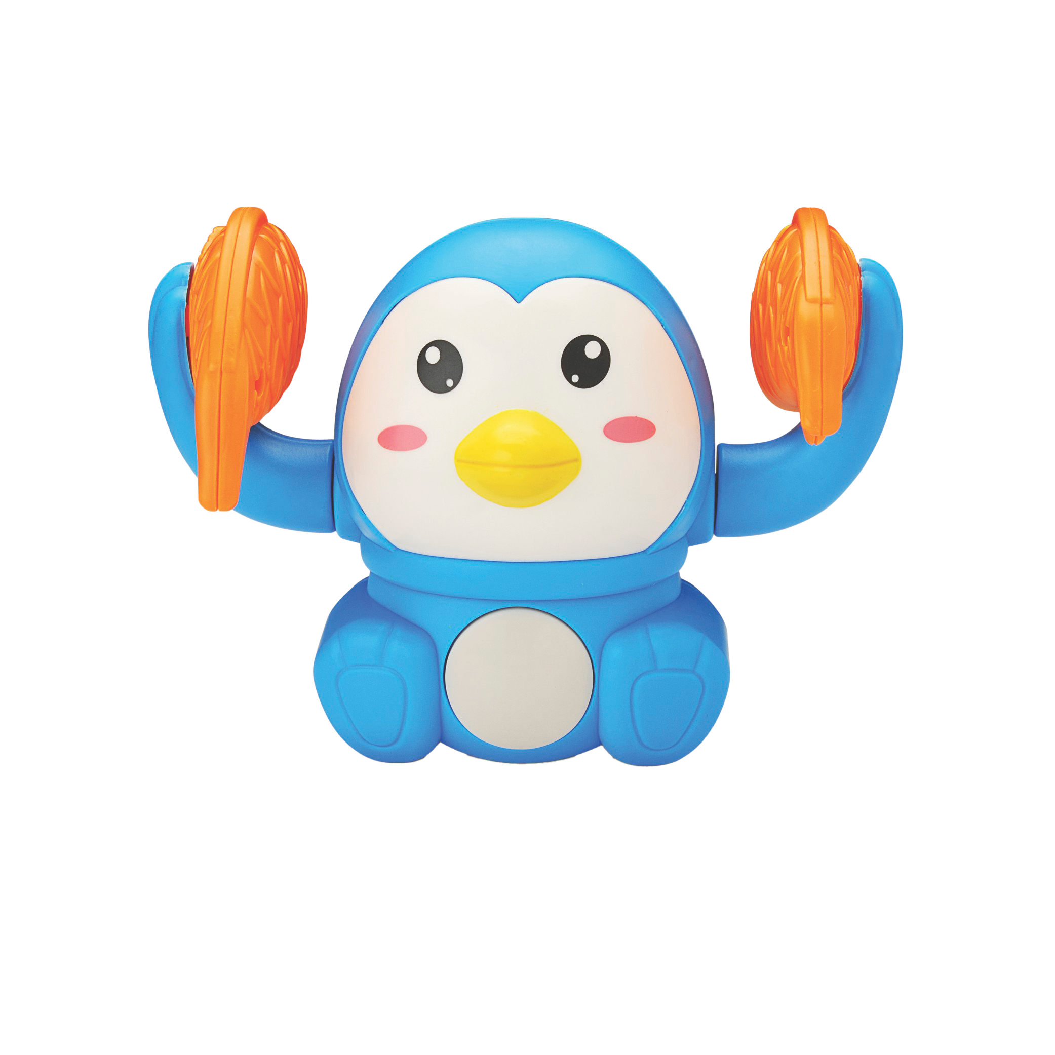Urban Tots - Electric Tumbling Penguin Toy with Vibrant Colors, Lights & Sound- Blue