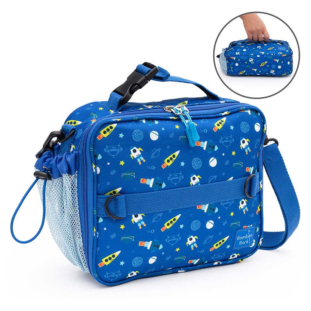 Bamboo Bark - Insulated Lunch Bag - Sharks