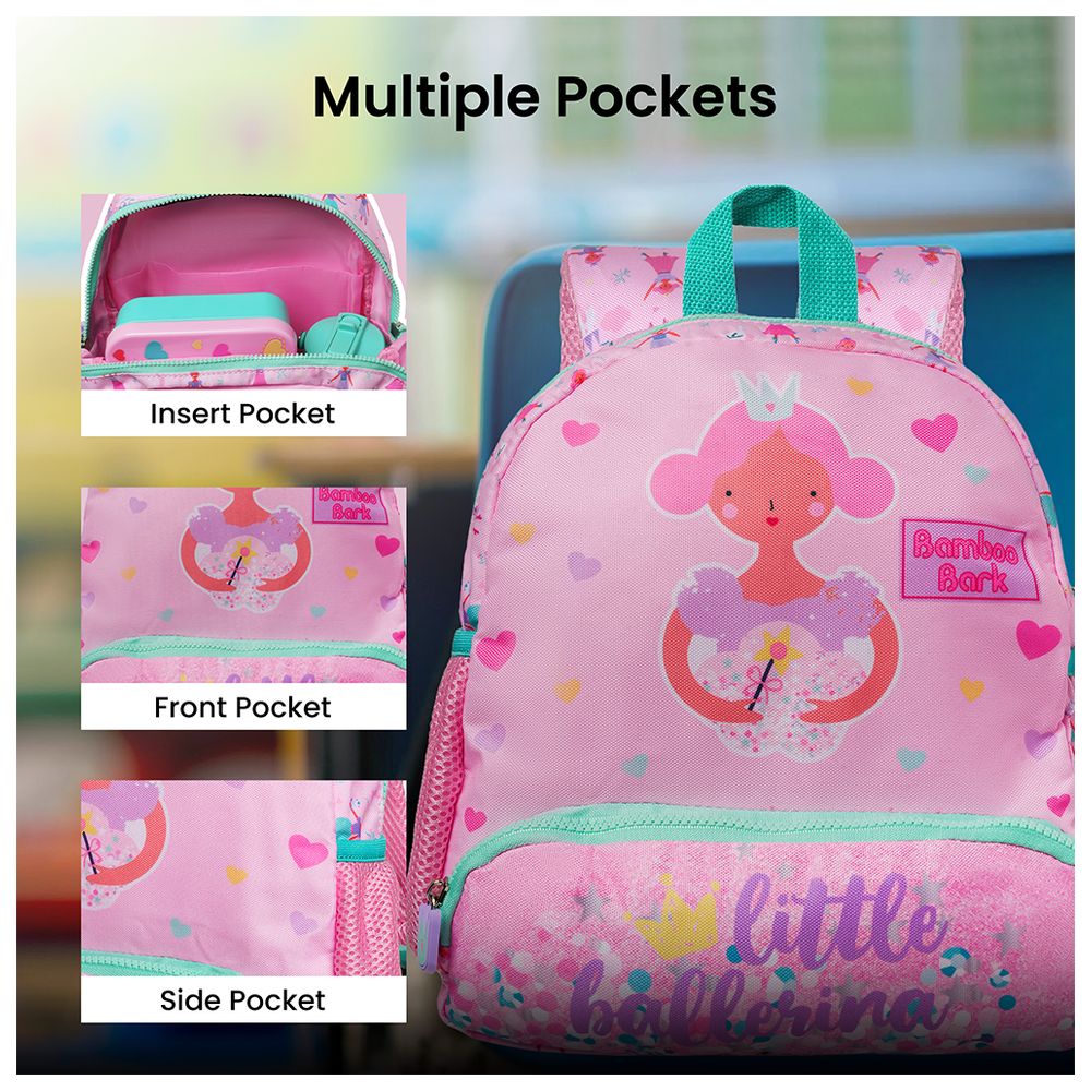 Bamboo Bark - Little Ballerina-Castle Kids Backpack - 12-Inch