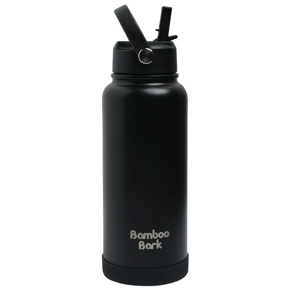 Bamboo Bark - Stainless Steel Insulated Water Bottle With Sipper Lid