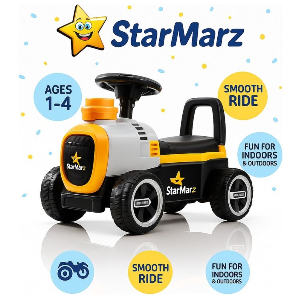Starmarz - Foot-To-Floor Ride-On Tractor - Yellow/Black