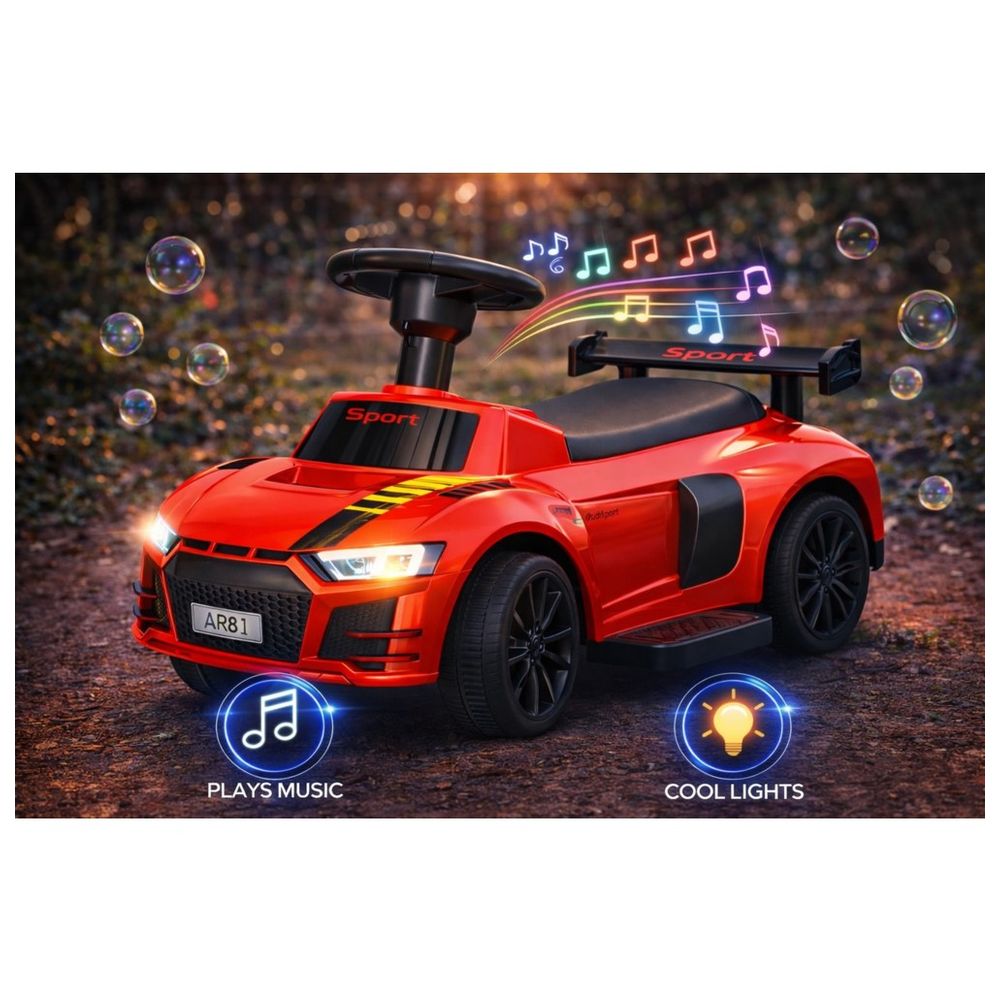 Starmarz - Sports Edition Foot-To-Floor Ride-On Car - Red
