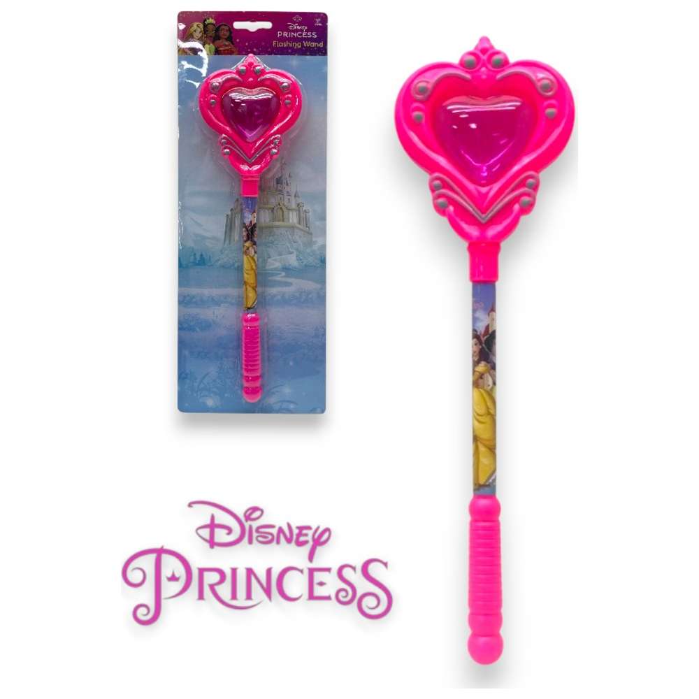 Disney - Princess Light Up Magic Wand Dress Up Play Toy - Pink